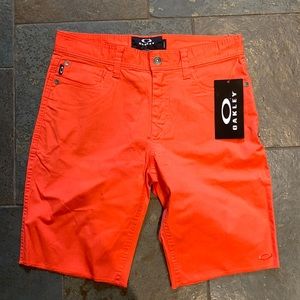 Men’s Oakley Red Jean Shorts